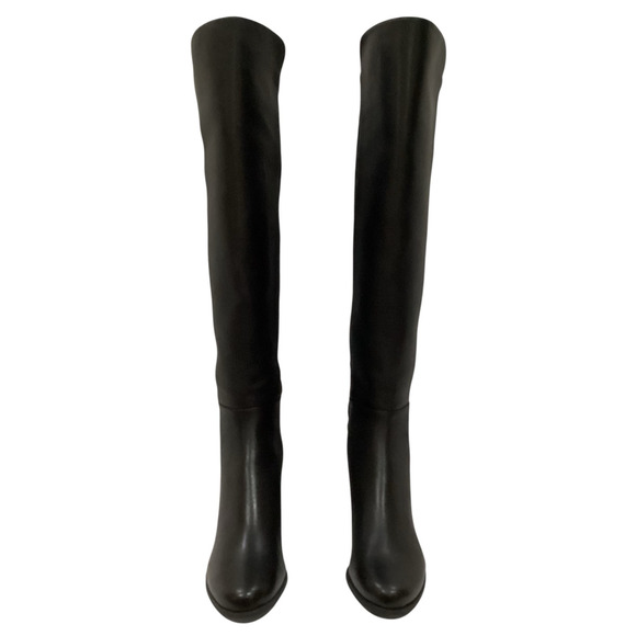 Stuart Weitzman City Block Boot Nappa Leather Over The Knee Boot In Black Size 9 - Picture 5 of 14